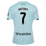 Günstige Fußballtrikots Real Betis Antony 7 Kinder Auswärtstrikot 2025-26 Kurzarm